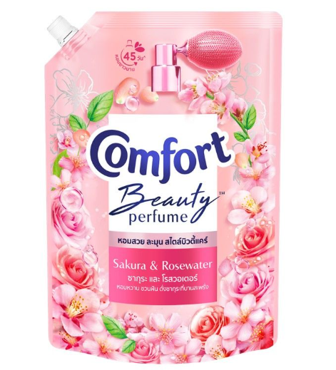 COMFORT Beauty Perfume Fabric Softener Sakura and Rosewater Scent 1150 ml.
