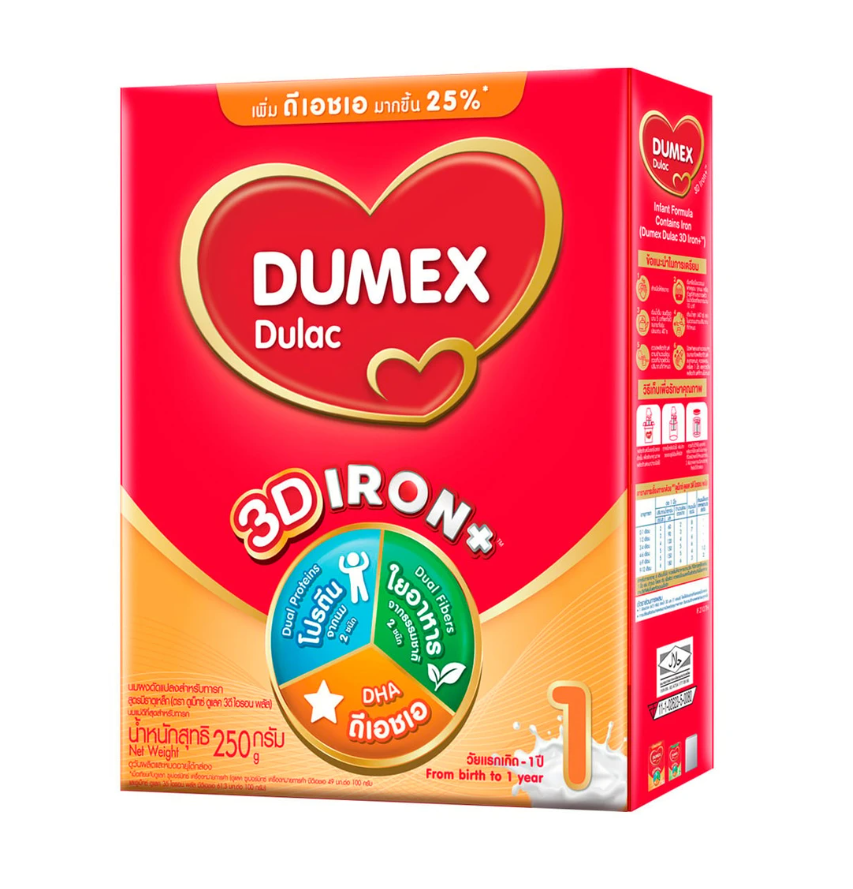 ดูแลค 3D ไอรอน พลัส สูตร 1 ขนาด 250 กรัม