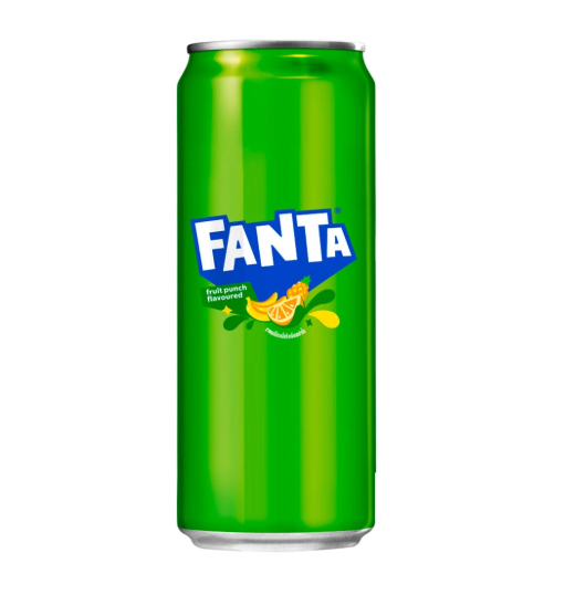 Fanta Soft Drink Green 325 ml