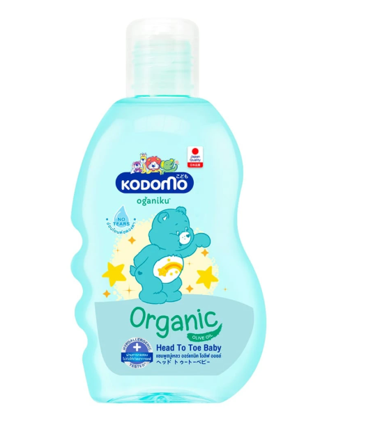 KODOMO Oganiku Organic Olive Oil Head To Toe Wash 100 ml.