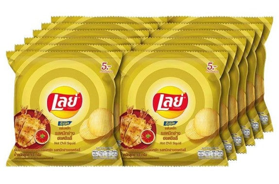 LAY'S Rock Ridged Potato Chips Hot Chili Squid Flavor 12 g.