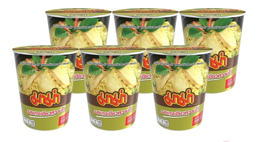 มาม่า บะหมี่กึ่งสำเร็จรูป คัพ แกงเขียวหวาน