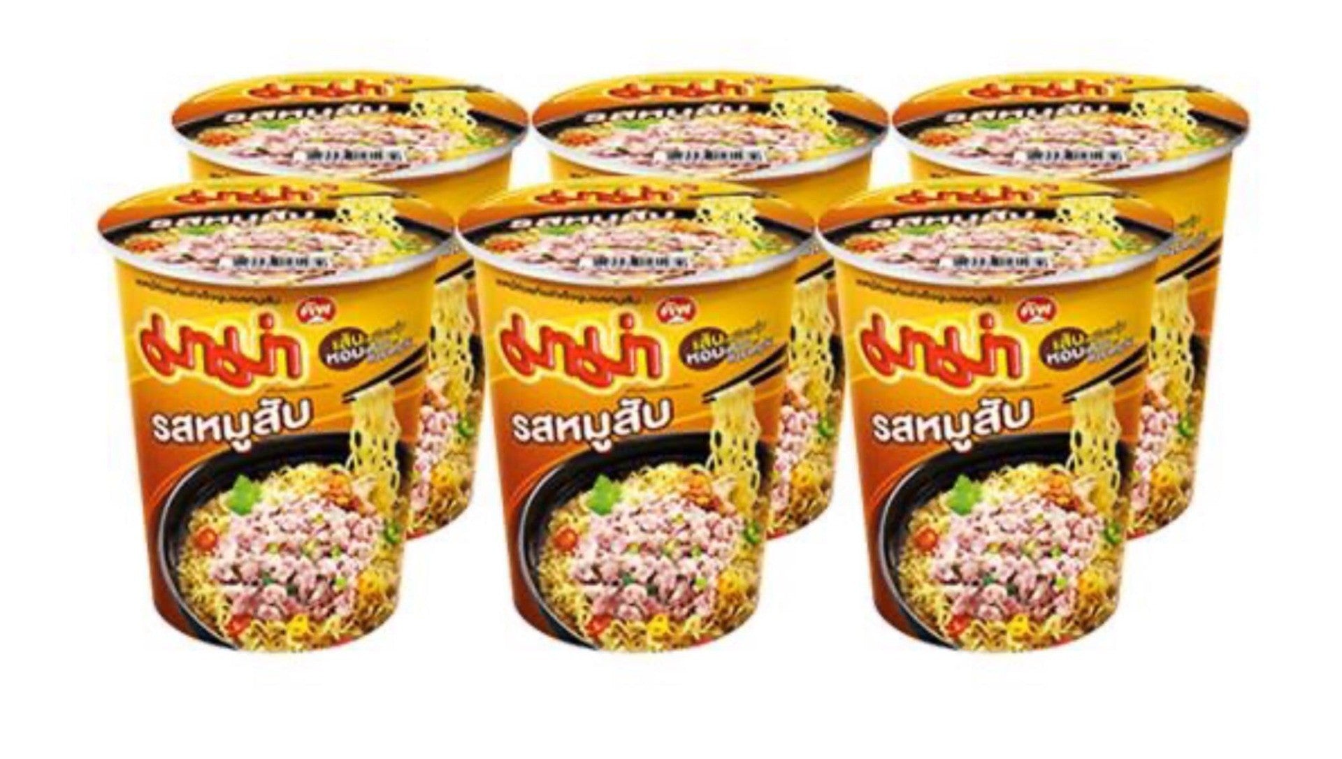 มาม่า บะหมี่กึ่งสำเร็จรูป คัพ หมูสับ