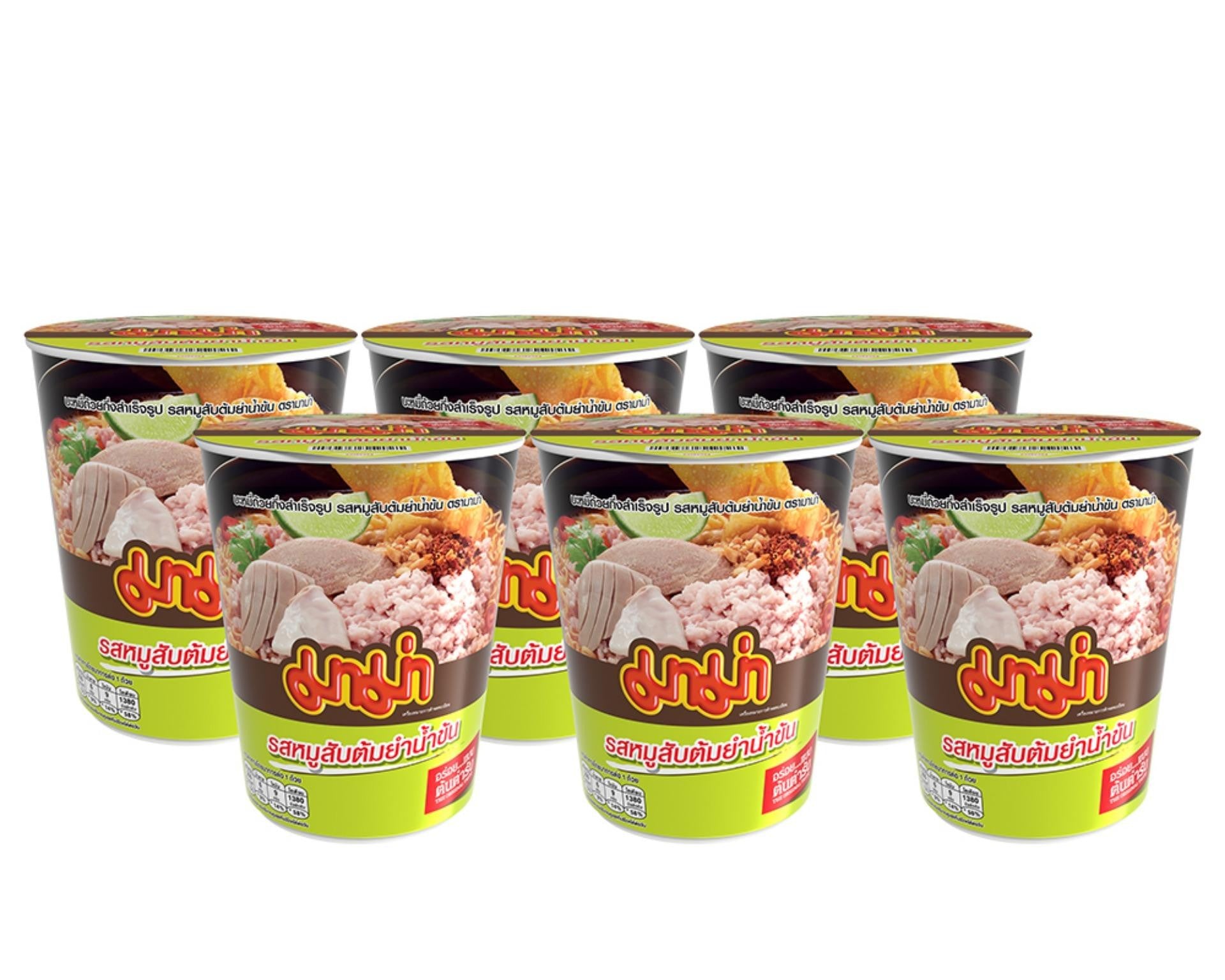 มาม่า บะหมี่กึ่งสำเร็จรูป คัพ หมูสับ น้ำข้น