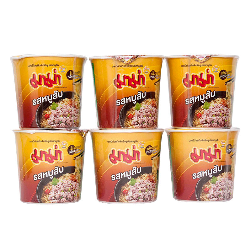 มาม่า บะหมี่กึ่งสำเร็จรูป คัพเล็ก หมูสับ
