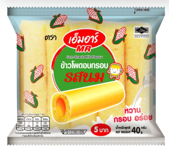 MR Corn Snack Milk 40g.