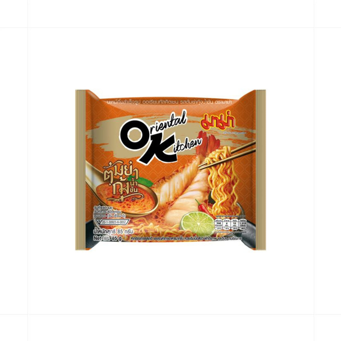 มาม่า OK รสต้มยำกุ้งน้ำข้น แพ็ก 4 ซอง