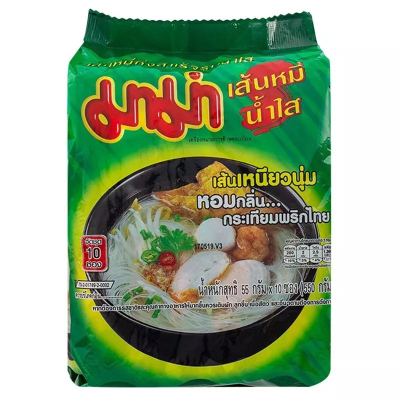 มาม่า เส้นหมี่น้ำใส แพ็ก 10 ซอง
