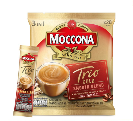 Moccona Trio Gold 3 in 1 Coffee 20g x 20 Sachets