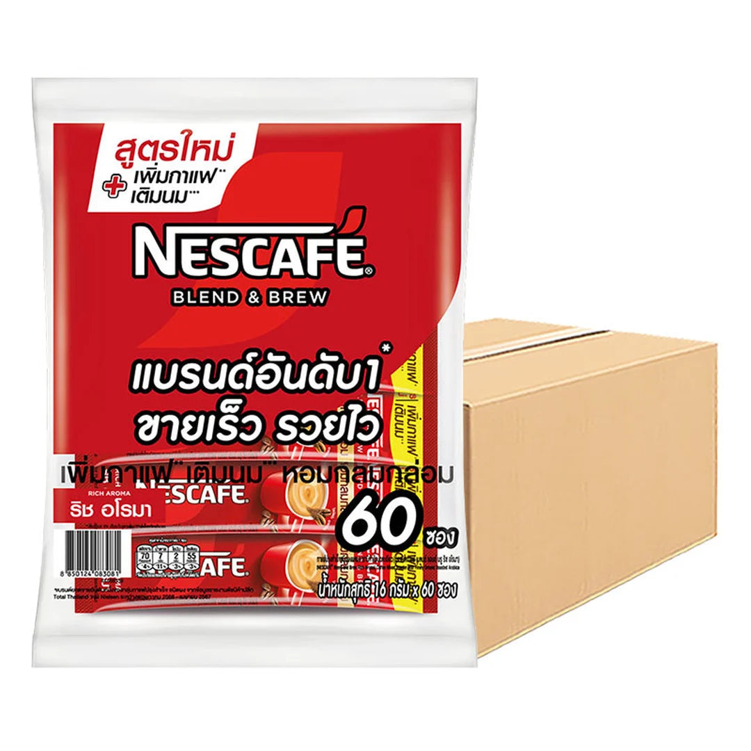 Nescafe 3 in 1 Rich Aroma Coffee Mix 60 Sachets