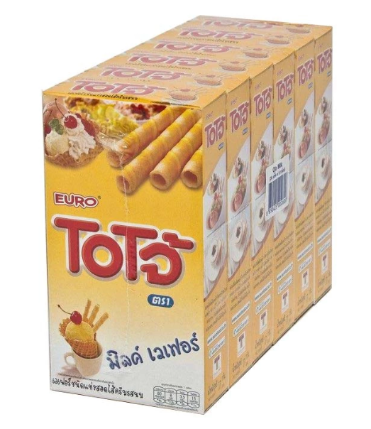 OJO WAFER STICK WITH MILK Flavored CREAM 17g.