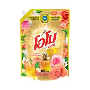 OMO ผลิตภัณฑ์ซักผ้าชนิดน้ำ สูตรเข้มข้น กลิ่นโรซี่ ลิลลี่ 1300 ก.
