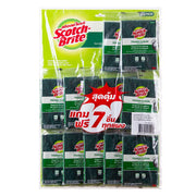 สก๊อตช์-ไบรต์ แผ่นใยขัด สีเขียว 4x6 นิ้ว 20 ชิ้น
