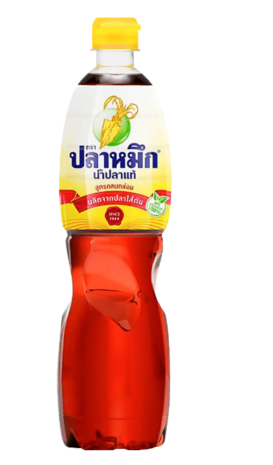 น้ำปลาตราปลาหมึก ฉลากเหลือง700 มล.
