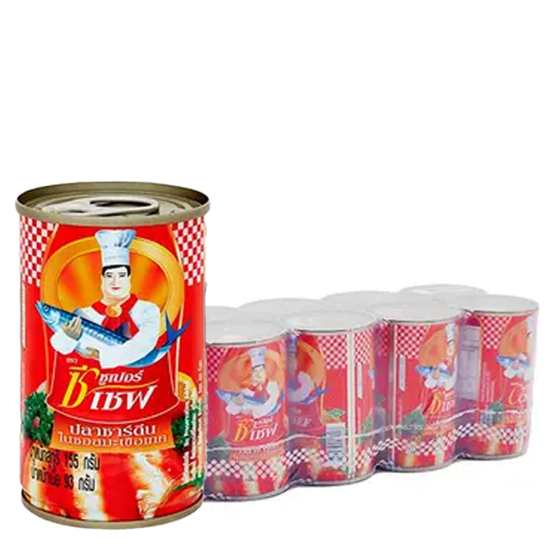Super C Chef Sardines in Tomato Sauce 155 g.