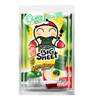 TAOKAENOI Big Sheet Crispy Seaweed Corn Soup Flavor 3.2 g.