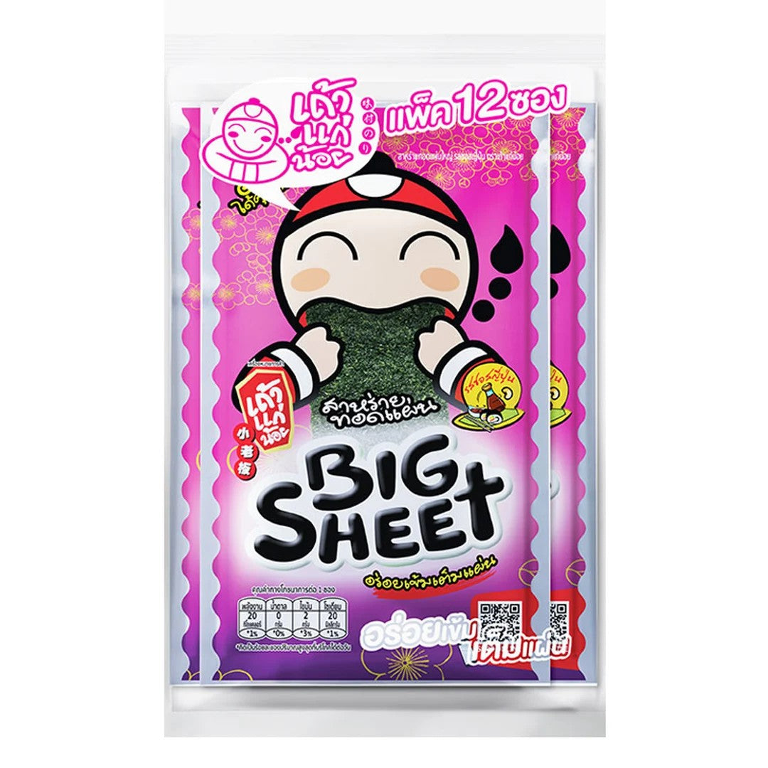 TAOKAENOI Big Sheet Seaweed Japanese Sauce Flavor 3.2 g