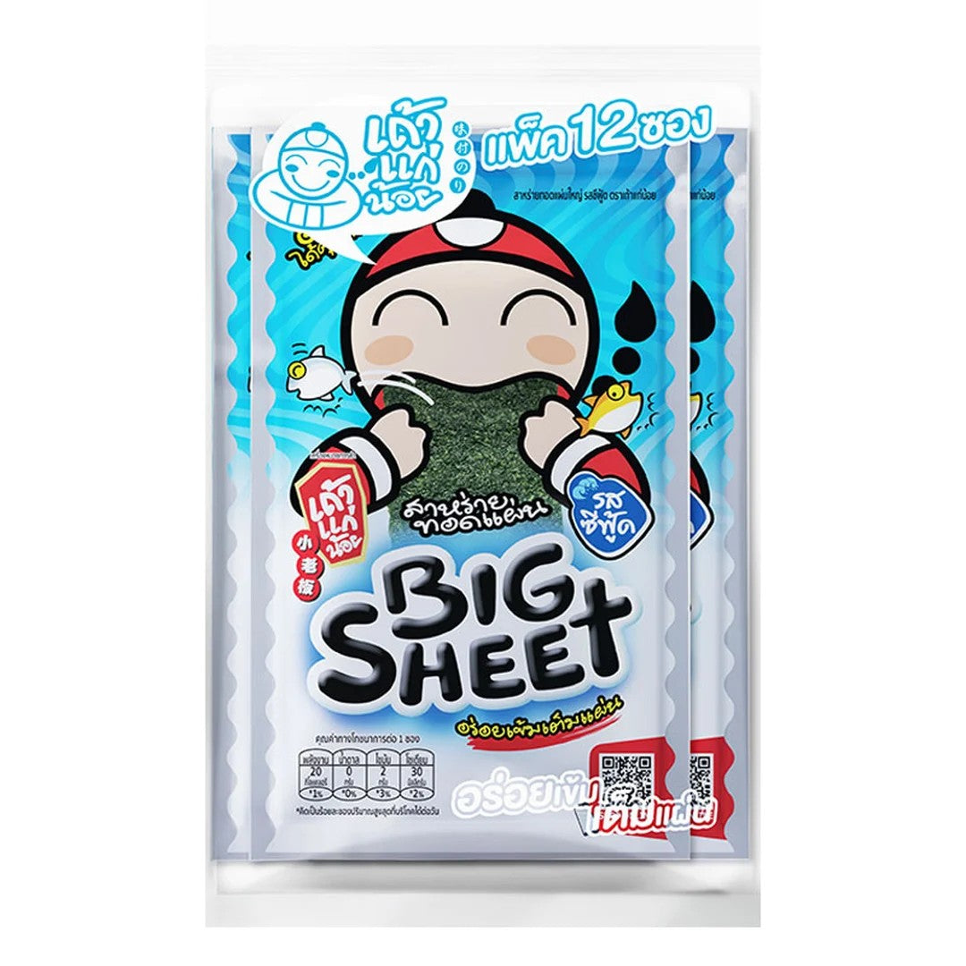 TAOKAENOI Big Sheet Seaweed Seafood Flavour 3.2 g