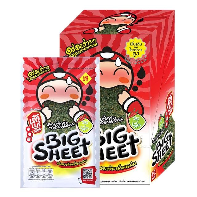 TAOKAENOI Big Sheet Seaweed Spicy 3.2 g