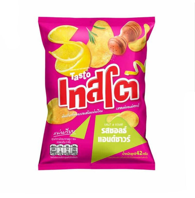TASTO FLAT CUT SALT AND SOUR 42 G.