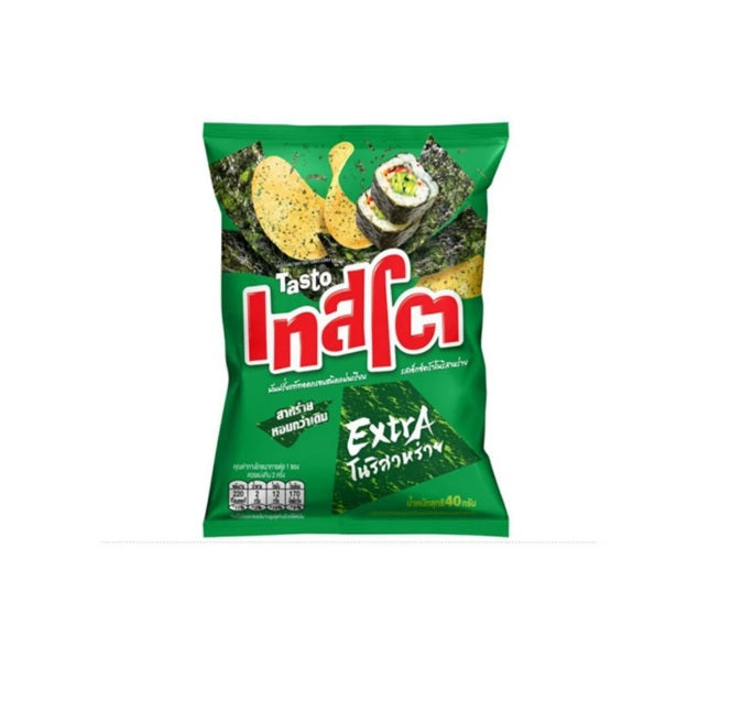 TASTO Potato Chips Extra Nori Seaweed Flavor 40 g.