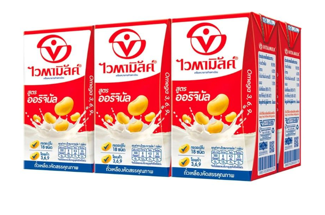 ไวตามิ้ลค์ นมถั่วเหลือง ออริจินัล  200 มล.