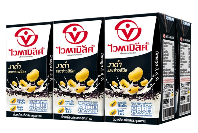 ไวตามิ้ลค์ นมถั่วเหลือง งาดำ 110 มล.