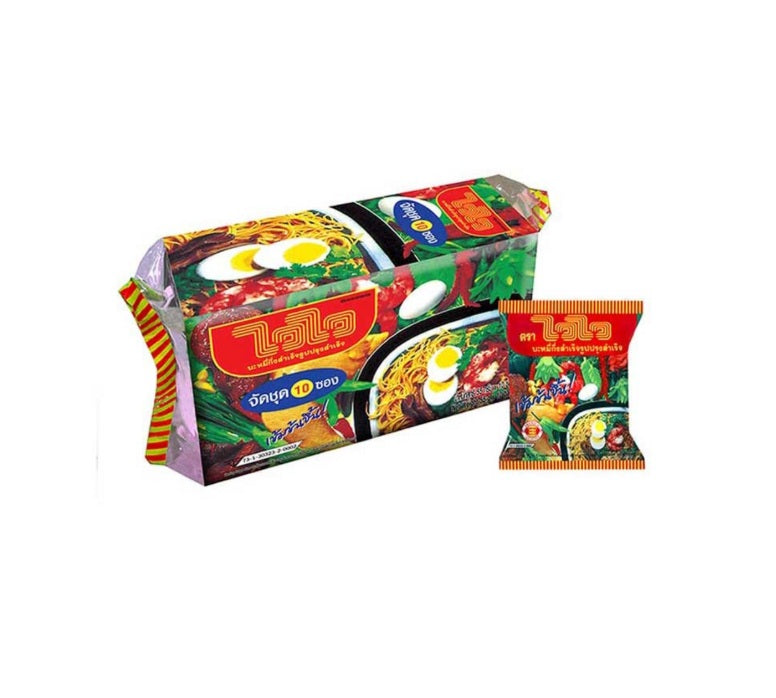 WAI WAI Instant Noodles Original 57 g. Pack 10