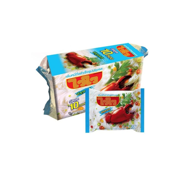 Wai Wai nstant Rice Vermicelli Clear Soup (55g pack 10)